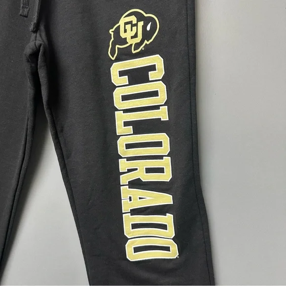 NWT University Colorado Buffaloes Sweatpants Women's Medium Black Pockets NCAA - Picture 4 of 14